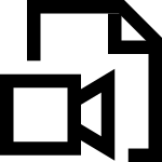 Document Video SVG Icon